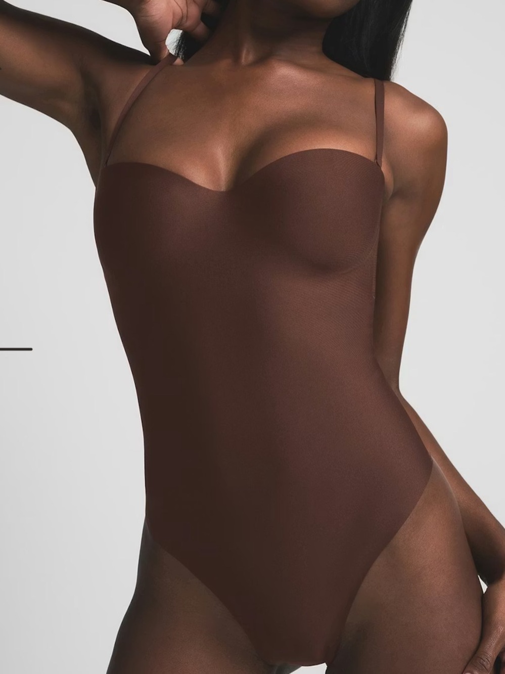 SKIMS Body Molded Underwire Thong Bodysuit Cocoa